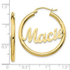 Personalized Hoop Earrings