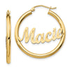 Personalized Hoop Earrings
