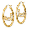 Personalized Hoop Earrings