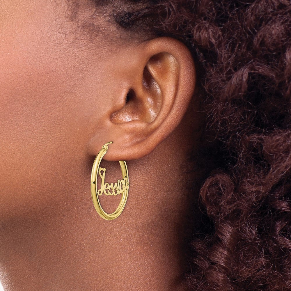 Personalized Hoop Earrings