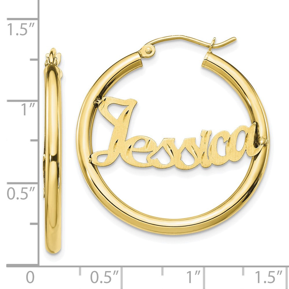 Personalized Hoop Earrings