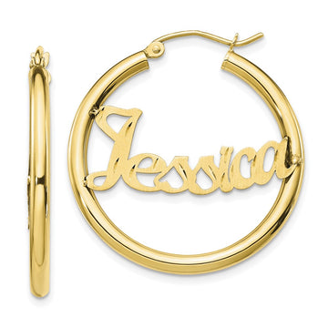 Personalized Hoop Earrings