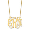 10k Yellow Gold Medium Monogram Necklace