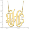 10k Yellow Gold Large Monogram Necklace