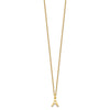 10k Cut-out Letter A Initial 18 inch Necklace