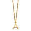 10k Cut-out Letter A Initial 18 inch Necklace