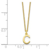 10k Cut-out Letter C Initial 18 inch Necklace