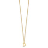 10k Cut-out Letter D Initial 18 inch Necklace