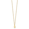 10k Cut-out Letter E Initial 18 inch Necklace