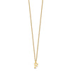 10k Cut-out Letter F Initial 18 inch Necklace