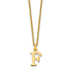 10k Cut-out Letter F Initial 18 inch Necklace