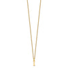 10k Cut-out Letter I Initial 18 inch Necklace