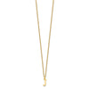 10k Cut-out Letter J Initial 18 inch Necklace