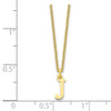 10k Cut-out Letter J Initial 18 inch Necklace