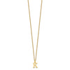 10k Cut-out Letter K Initial 18 inch Necklace