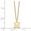10k Cut-out Letter M Initial 18 inch Necklace