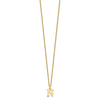 10k Cut-out Letter N Initial 18 inch Necklace