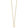 10k Cut-out Letter O Initial 18 inch Necklace