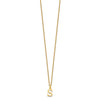 10k Cut-out Letter S Initial 18 inch Necklace