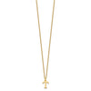 10k Cut-out Letter T Initial 18 inch Necklace