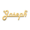 10k Yellow Gold Underlined Name Plate