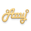 10k Yellow Gold Underlined Name Plate