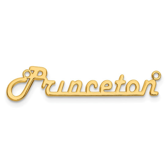 10k Yellow Gold Underlined Name Plate