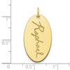Oval Script Name Charm