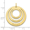 3 Name Circle in Circle Charm