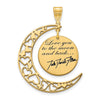 "Love You To The Moon And Back" Signature Moon Charm