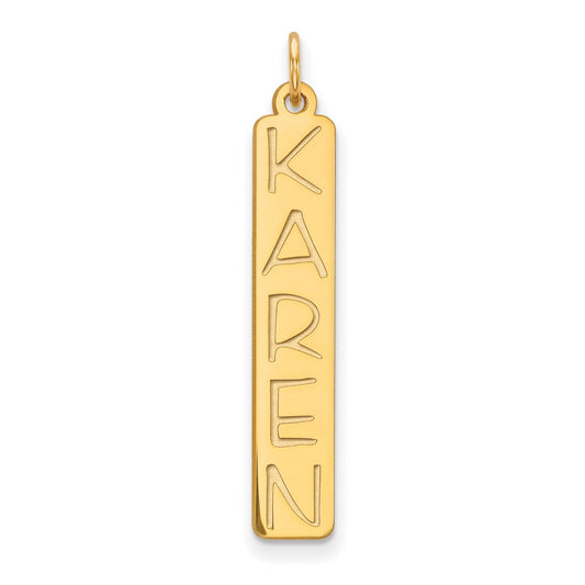 Vertical Nameplate