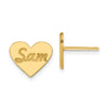 Enameled Heart Earring