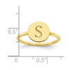 Initial Circle Signet Rings