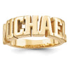 Casted High Polish Name Ring
