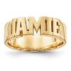 Casted High Polish Name Ring