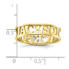 Casted High Polish Name Ring