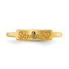 Casted Name Bar Ring