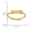 Casted Name Bar Ring