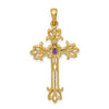 10K Polished Cross Mounting