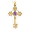 10K Polished Cross Mounting
