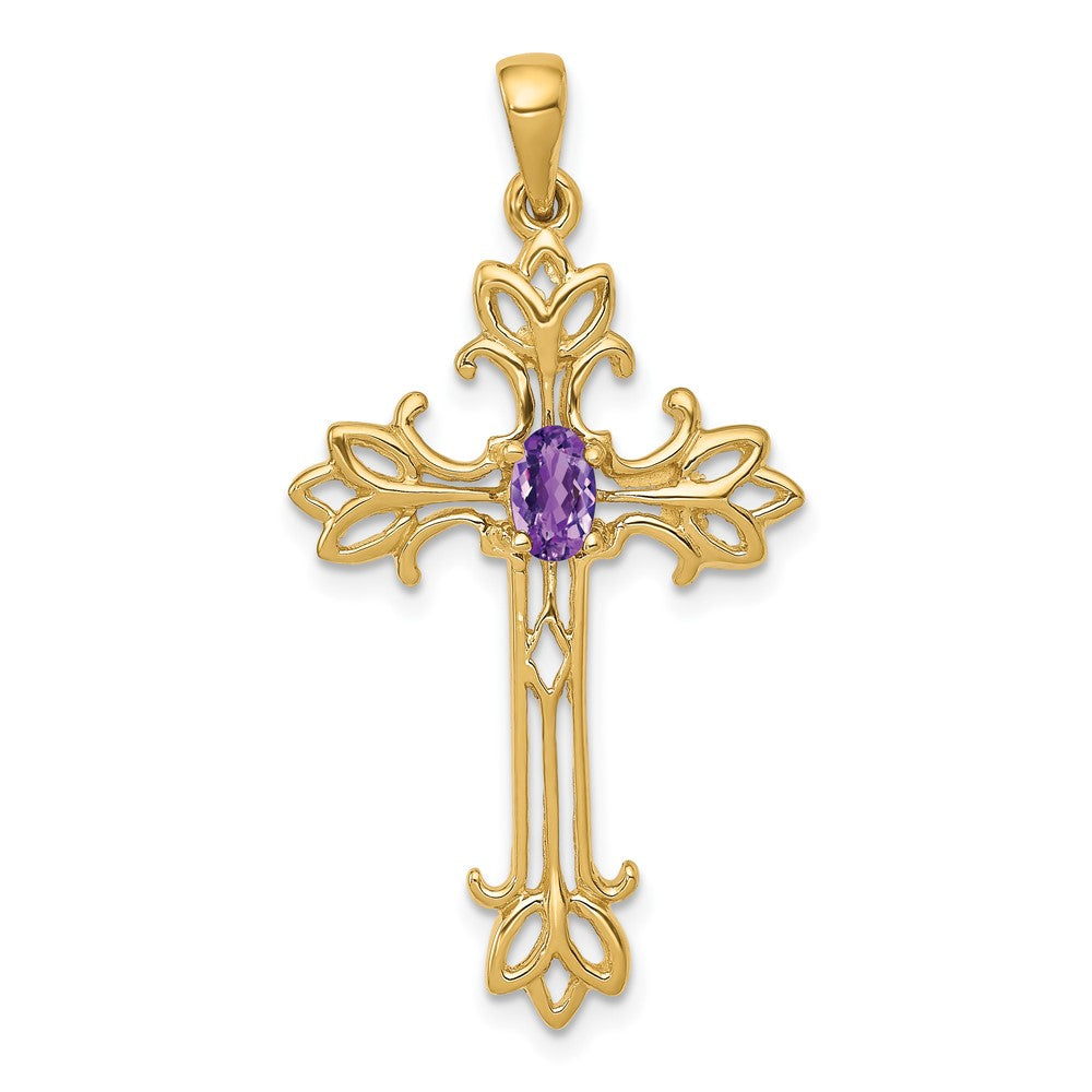10K Polished Cross Mounting
