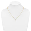 Gold Open Circle Diamond Necklace