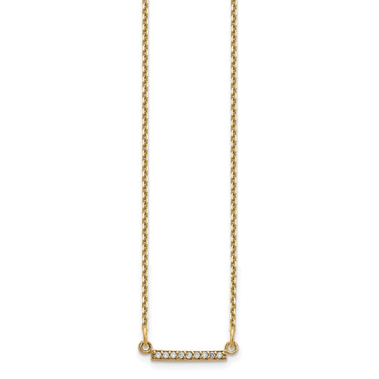Diamond Tiny Bar Necklaces