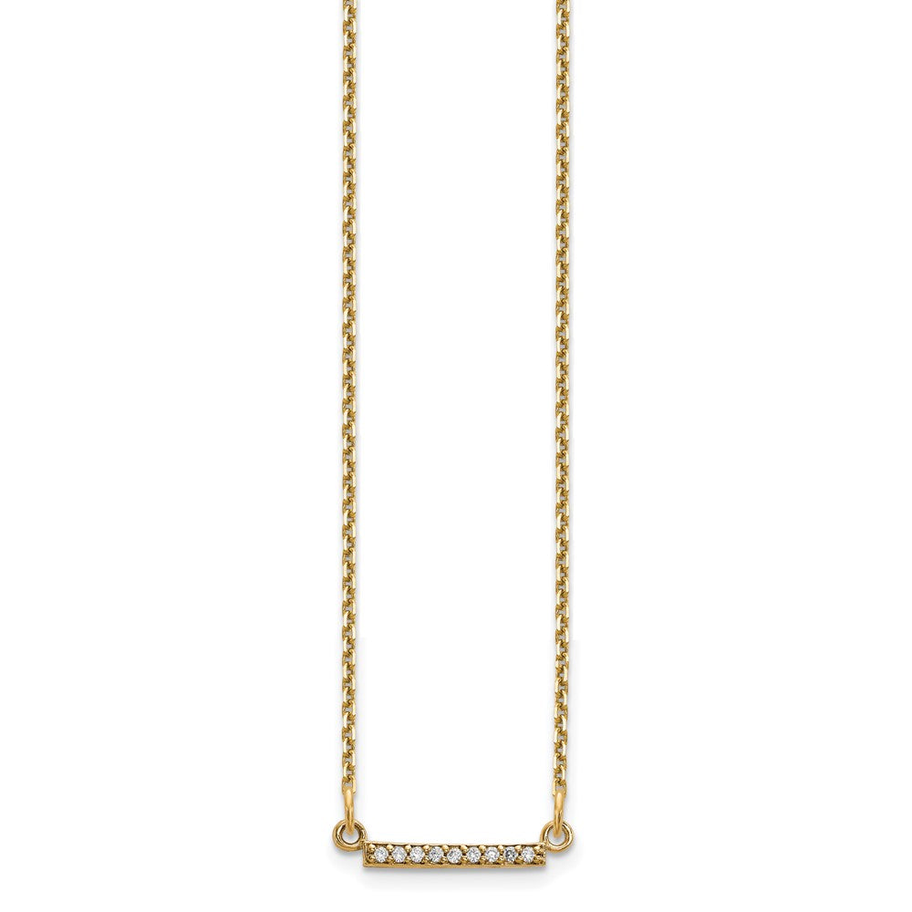 Diamond Tiny Bar Necklaces