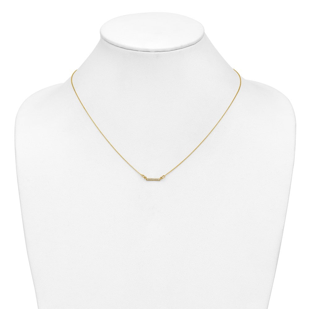 Diamond Tiny Bar Necklaces