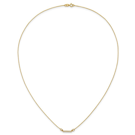 Diamond Tiny Bar Necklaces