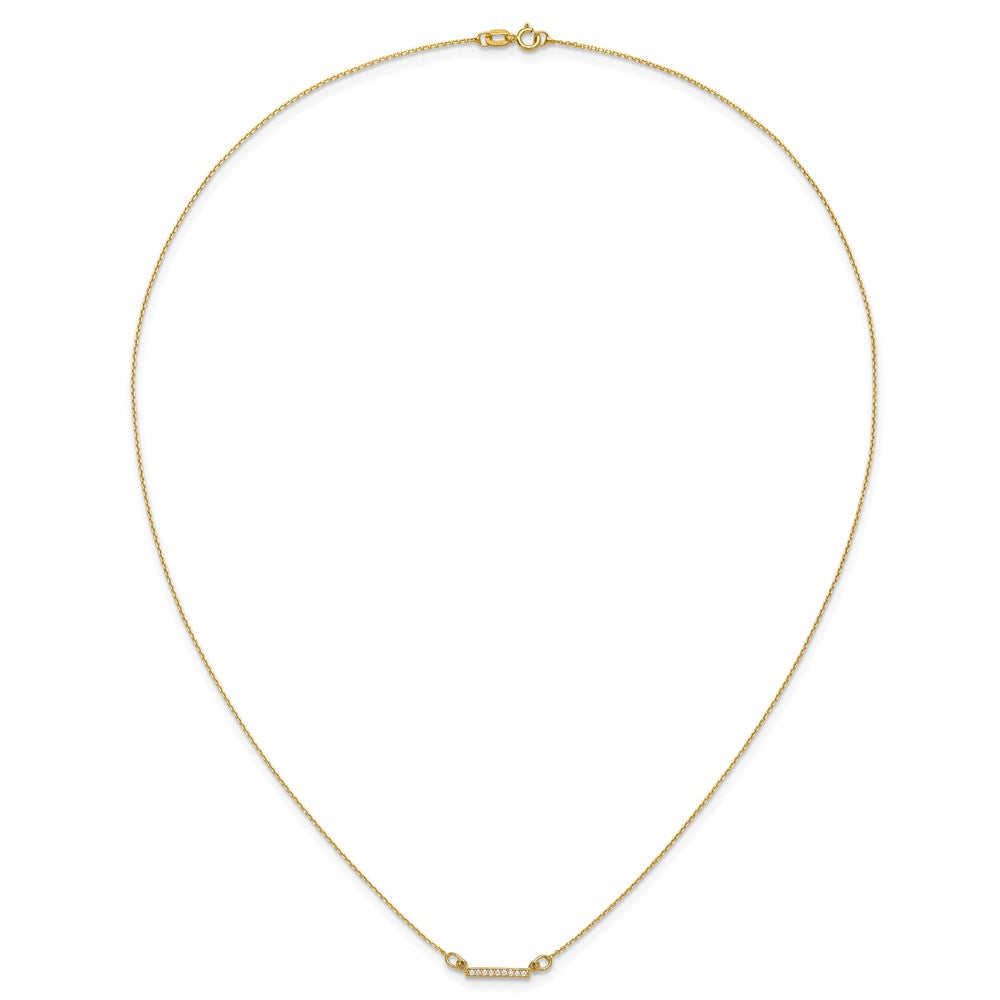 Diamond Tiny Bar Necklaces