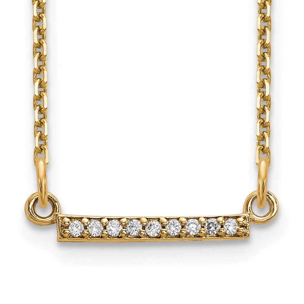 Diamond Tiny Bar Necklaces