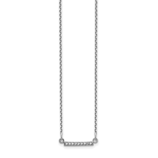 Diamond Tiny Bar Necklaces