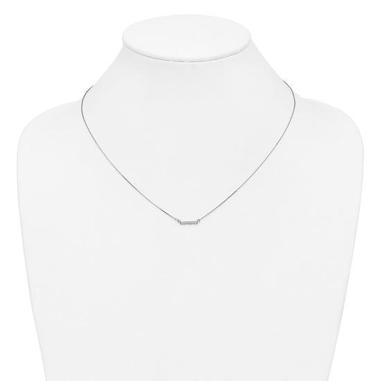 Diamond Tiny Bar Necklaces